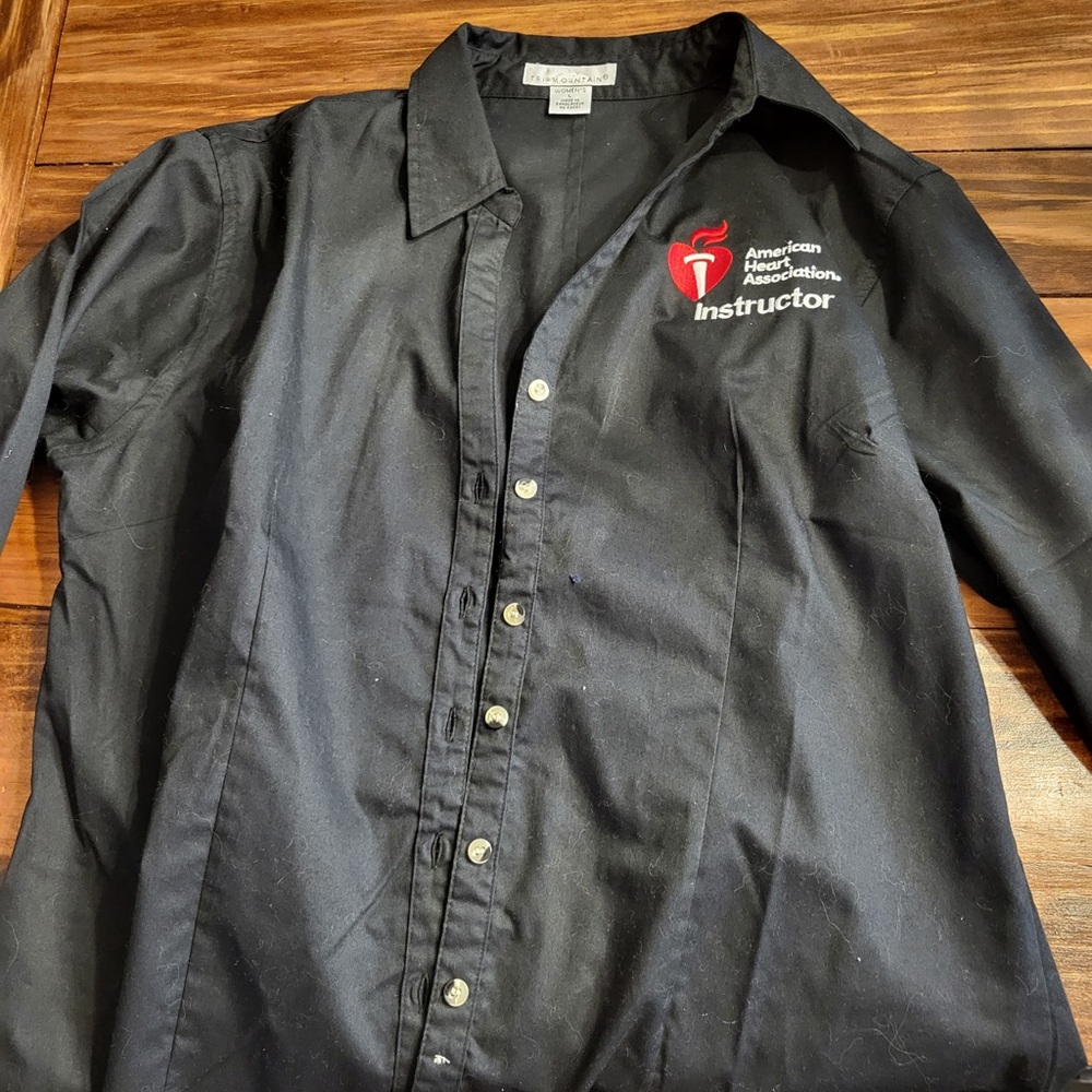 AHA CPR Instructor Black Shirt